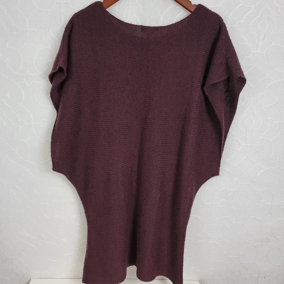 Cabi Red Sweater Tunic Mini Short Sleeves Crewneck Dress Size XL - Picture 2 of 7